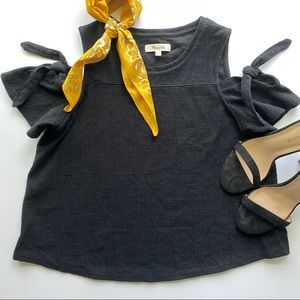 Madewell Skylark Cold Shoulder Top
